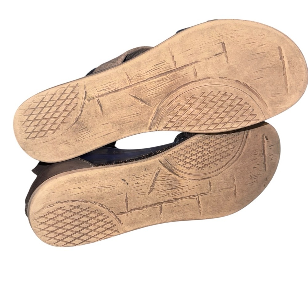 OTBT Souvenir Leather Comfort Sandals Zip Back Walking Shoes 8.5‎ Boho travel - Picture 6 of 7